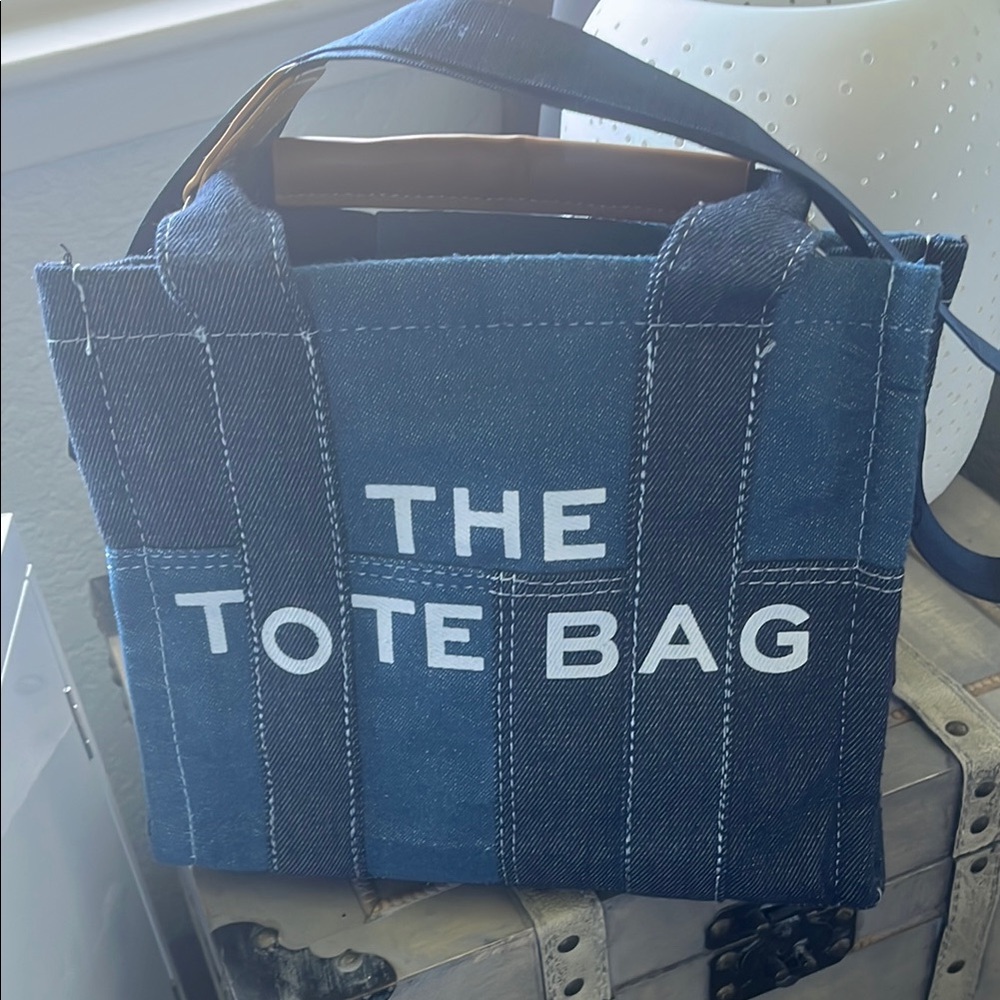 Blue Denim Tote Bag